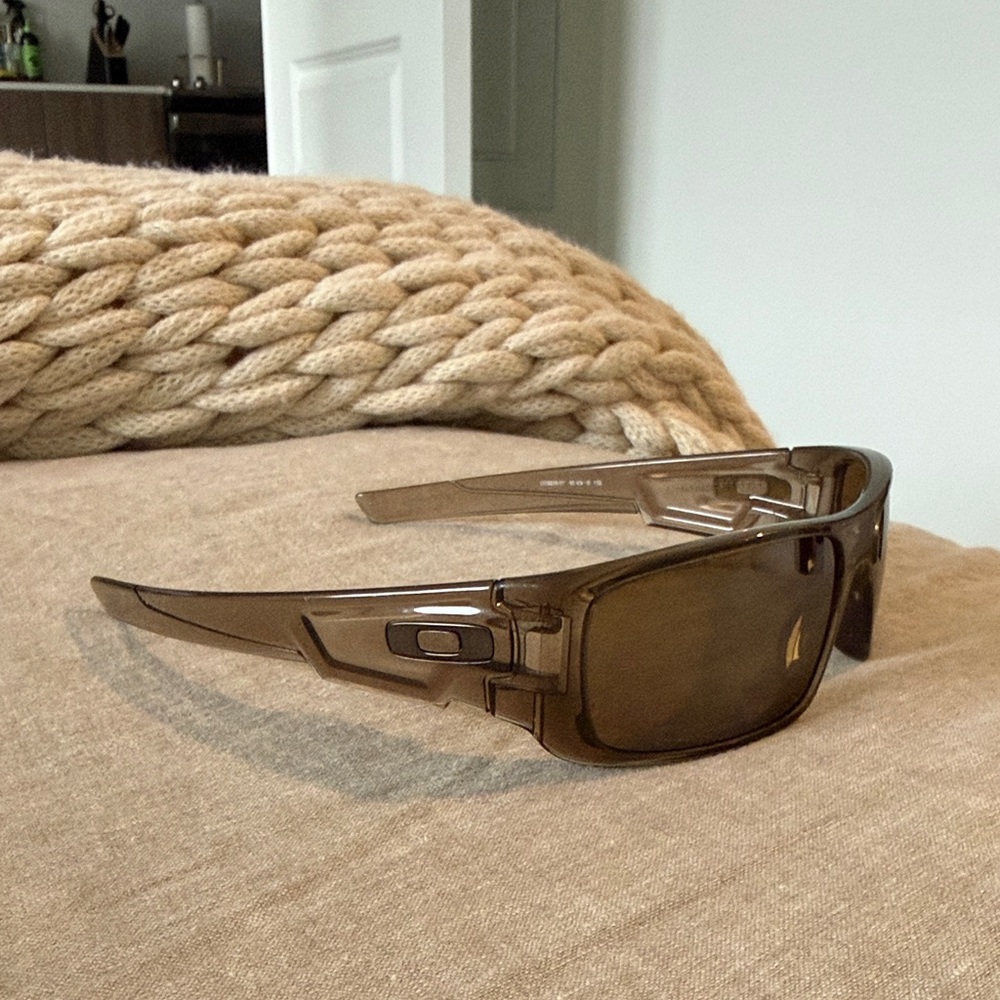 Oakley Smoky Brown Wraparound Sunglasses